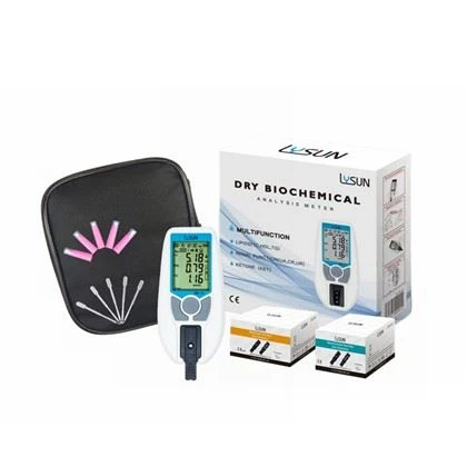 LYSUN POCT Meter Analitik Klinikal Penganalisis Biokimia Automatik Sepenuhnya Mesin Kimia Titik Rawatan Darah Kering