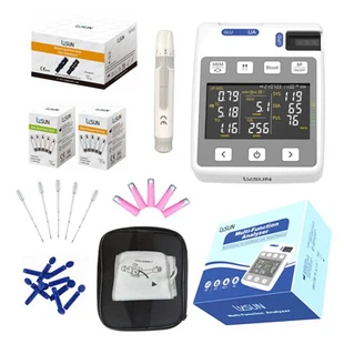 Lysun gulp -101 ua/tc/tg pelbagai fungsi analisis glukosa analisis meter darah darah urik asid urik penguji lipid darah